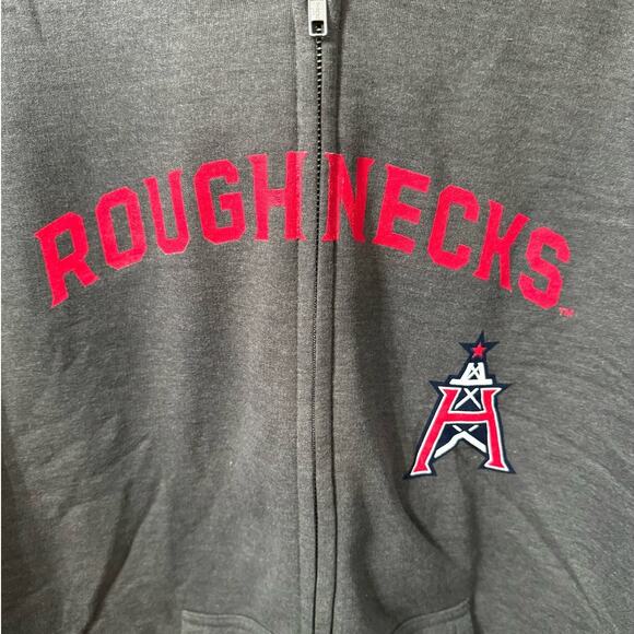 NWT! XFL Houston Roughnecks Logo Full Zip Sweatshirt - Size XL - Picture 5 of 5
